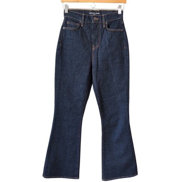 Veronica Beard Jeans Womens 25 Carson Ankle Flare High Rise Dark Wash USA $378